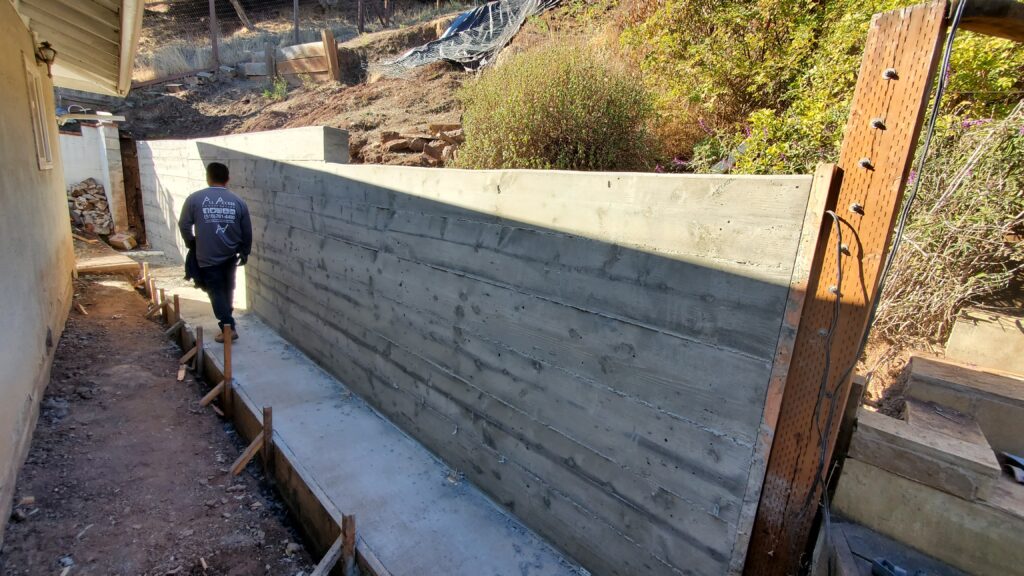 Concrete retaining wall san francisco bay area